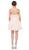 Dancing Queen - 3088 Lace Embroidered Beaded Applique Cocktail Dress In Nude