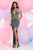 Zoey Grey - High Neck Jersey Sheath Dress 30912 in Gray