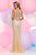 Zoey Grey - 30920 Beaded Illusion Scoop Neck Tulle Dress Evening Gown In Neutral