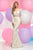 Zoey Grey - 30928 Long Sleeve Two-Piece Illusion Lace Sheath Dress  I White and Neutral