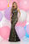 Zoey Grey - Beaded Illusion High Neck Dress 30947 in Black and Neutral