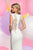Zoey Grey - Jewel Cap Sleeves Long Dress 30962 in White