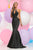 Zoey Grey - Lace Embellished Illusion Halter Neck Dress 30986 in Black and Neutral