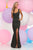 Zoey Grey - Sleeveless Long Dress with Slit 30989 in Black