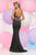 Zoey Grey - Sleeveless Long Dress with Slit 30989 in Black