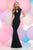Zoey Grey - Bead Embellished Cap Sleeve Dress 30997 in Blue