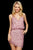 Sherri Hill - 53148 Sequined Blouson Bodice Short Dress In Pink