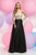 Jeweled Illusion Neck A-Line Dress 31026