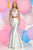 Zoey Grey - Two-Piece Jeweled Halter Neck Dress 31027 in White and Multi-Color
