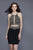 Primavera Couture - 3103 Glammed Halter Two Piece Cocktail Dress in Black