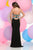 Zoey Grey - Beaded Halter Neck Jersey Dress 31058 in Black and Blue