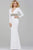 JVN31059 Long Sleeve Crystal Beaded Sheath Gown