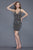 Primavera Couture - 3105 Fully Beaded Strappy Back Short Party Dress in Green
