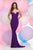 Zoey Grey - Illusion Halter Neck Jersey Dress 31063 in Purple and Neutral