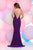Zoey Grey - Illusion Halter Neck Jersey Dress 31063 in Purple and Neutral