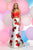 Zoey Grey - Floral Mermaid Gown 31064 in Red and White