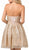 Dancing Queen - 3106 Sweetheart Pleated Prom Dress In Gold