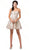 Dancing Queen - 3107 Bead Embellished Strapless Prom Dress In Neutral and Gold