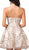 Dancing Queen - 3107 Bead Embellished Strapless Prom Dress In Neutral and Gold