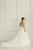 Adrianna Papell - 31095 Deep V-neck Tulle Ballgown With Train In White