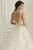 Adrianna Papell - 31095 Deep V-neck Tulle Ballgown With Train In White