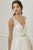 Adrianna Papell - 31095 Deep V-neck Tulle Ballgown With Train In White