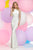Zoey Grey - Beaded Long Sleeve High Neck Gown in Ivory/Nude 31099 in White and Neutral