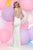Zoey Grey - Bead Embellished High Neck Dress 31099 in White and Neutral