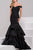 Jovani - Off  Shoulder Mermaid  Dress in Black