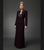 Daymor Couture - 3112 Beaded V-neck Dress With Bolero In Purple