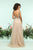 Zoey Grey - 31120 Beaded Deep V-neck Tulle A-line Dress In Gray and Neutral