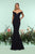 Zoey Grey - 31140 Off Shoulder Ponte Mermaid Evening Gown In Black