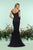 Zoey Grey - 31140 Off Shoulder Ponte Mermaid Evening Gown In Black