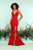 Zoey Grey - 31149 Side Cutouts Fitted Evening Dress In Red