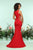 Zoey Grey - 31149 Side Cutouts Fitted Evening Dress In Red