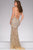 31169 Beaded Illusion Jewel Sheath Dress