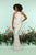 Zoey Grey - 31172 Sequined Halter Jersey Sheath Dress In White and Neutral