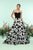 Zoey Grey - 31176 Strapless Sweetheart Floral Print A-line Gown In Black and White