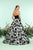 Zoey Grey - 31176 Strapless Sweetheart Floral Print A-line Gown In Black and White