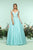 Zoey Grey - 31182 Lace Appliqued Off Shoulder Ballgown In Blue
