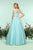 Zoey Grey - 31182 Lace Appliqued Off Shoulder Ballgown In Blue