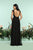 Zoey Grey - 31189 Sequined Illusion Bateau Chiffon Dress In Black and Neutral