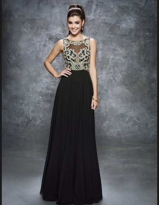 Nina Canacci - 3119 Dress in Black and Multi-Color