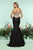 Zoey Grey - 31191 Fitted V-Neck Mermaid Gown In Black
