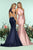 Zoey Grey - 31203 Crisscross Halter Mermaid Gown In Pink and Blue