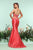 Zoey Grey - 31208 Strapless Lace Corset Mermaid Gown In Pink