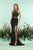 Zoey Grey - 31212 Two Piece Beaded Neoprene Tulle Dress In Black
