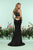 Zoey Grey - 31212 Two Piece Beaded Neoprene Tulle Dress In Black