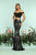 Zoey Grey - 31218 Off-Shoulder Two-Piece Sheath Gown In Black and White