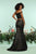 Zoey Grey - 31221 Off-Shoulder Two-Piece Mermaid Gown In Black and Neutral